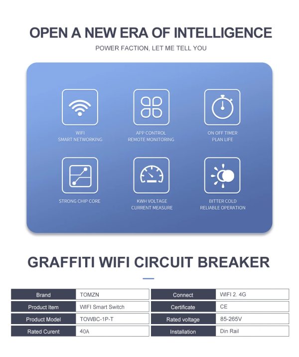1p Wi-fi smart 63A breaker switch - Image 5