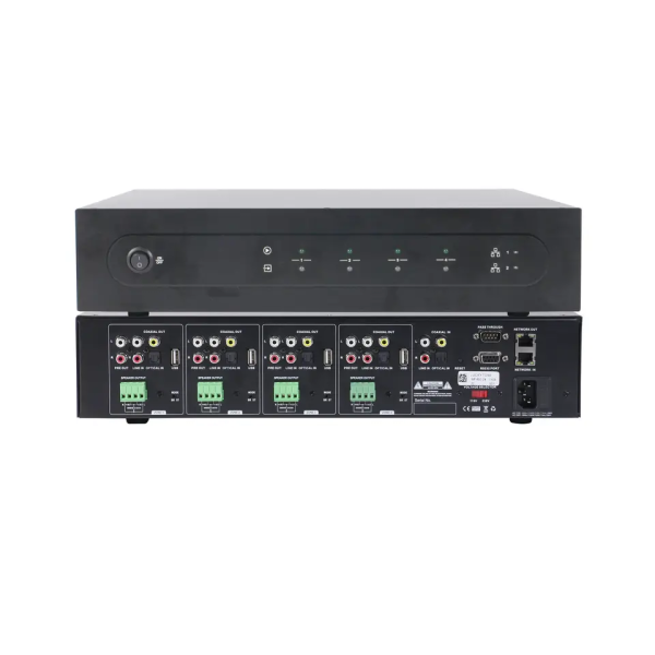 4 Zone Network Amplifier - 400Watts 8-channel
