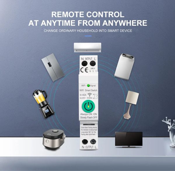 1p Wi-fi smart 63A breaker switch - Image 2