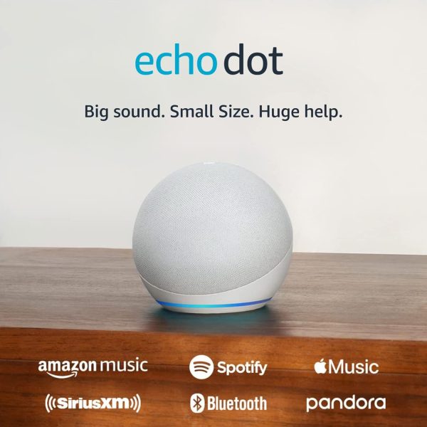 Amazon - Echo Dot (5th Gen, 2022 release) with Alexa | Glacier White - Image 2