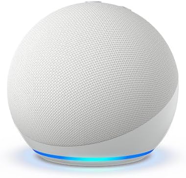 Amazon - Echo Dot (5th Gen, 2022 release) with Alexa | Glacier White