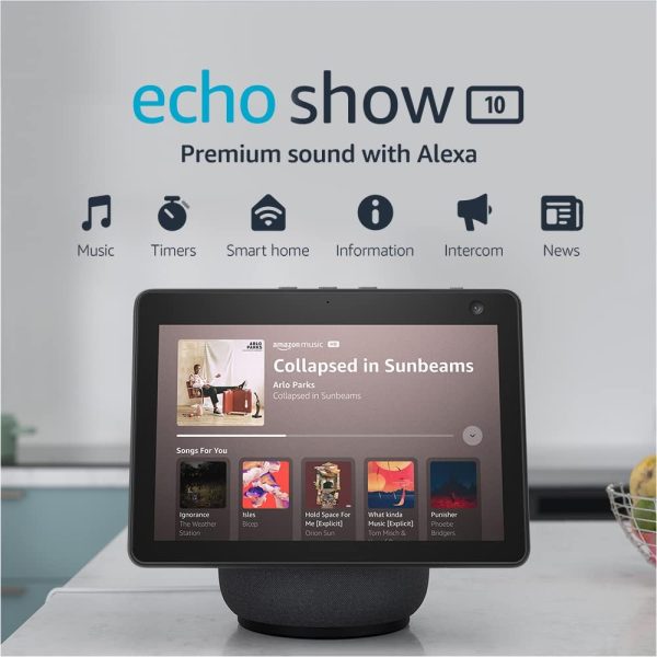 Amazon - Echo Show 10 (3rd Gen) - Alexa | Charcoal - Image 2