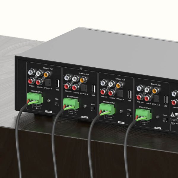 4 Zone Network Amplifier - 400Watts 8-channel - Image 3
